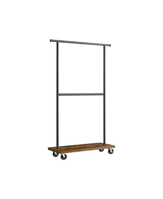 Slickblue Rolling Clothing Rack with Wheels