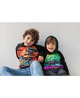 Monster Jam Toddler Boys Maximum Destruction El Toro Loco Grave Digger Fleece Pullover Hoodie to