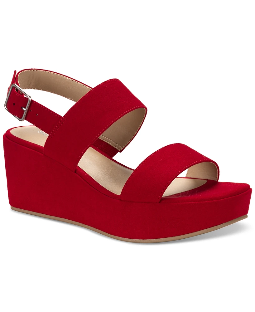 Style & Co Women's Ardenn Double-Strap Wedge Sandals, Created for Macy's