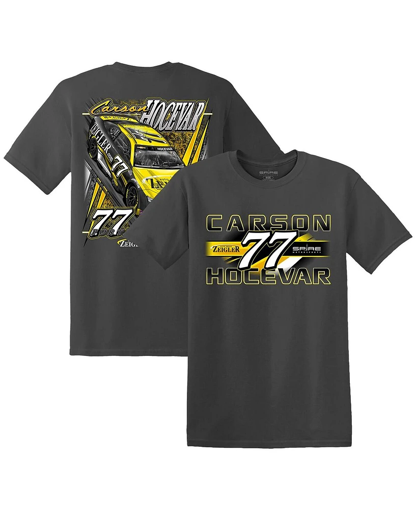 E2 Apparel Men's Charcoal Carson Hocevar Zeigler Auto Group T-Shirt