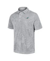 Tommy Bahama Men's Gray Miami Dolphins Big Tall Santiago Paradise Polo