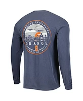 Image One Men's Navy Syracuse Orange Circle Campus Scene Long Sleeve T-Shirt