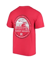 Image One Men's Scarlet Rutgers Scarlet Knights Circle Campus Scene T-Shirt