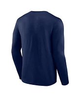 Fanatics Men's Navy Dallas Cowboys Stat Sheet Long Sleeve T-Shirt