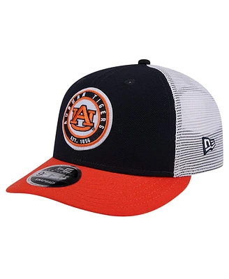 New Era Men's Navy Auburn Tigers Throwback Circle Patch 9FIFTY Trucker Snapback Hat