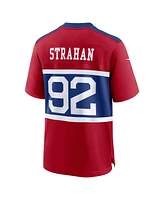 Nike Men's Michael Strahan Century Red New York Giants Alternate Retired Player Game Jersey