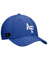 Nike Men's Royal Air Force Falcons 2024 Sideline Rise Swoosh Flex Hat