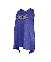 New Era Women's Purple Baltimore Ravens Space Dye Active Tank Top