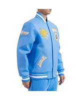 Pro Standard Men's Light Blue Southern University Jaguars Crest Wool Full-Zip Jacket