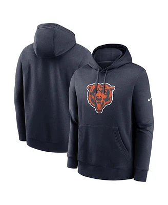 Nike Men's Navy Chicago Bears Club Logo Pullover Hoodie