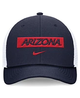 Nike Men's Navy/White Arizona Wildcats 2024 Sideline Trucker Adjustable Hat