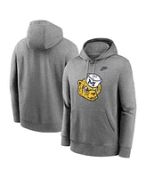 Nike Men's Heather Gray Michigan Wolverines Legacy Logo Club Fleece Pullover Hoodie