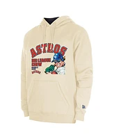 New Era Men's Cream Houston Astros Big League Chew Pullover Hoodie