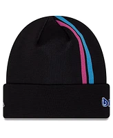 New Era Men's Black Alpine Team Cuffed Knit Hat