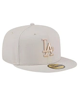 New Era Men's Khaki Los Angeles Dodgers Color Pack 59FIFTY Fitted Hat