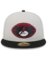 New Era Men's Stone/Black Arizona Cardinals 2024 Sideline Historic 59FIFTY Fitted Hat