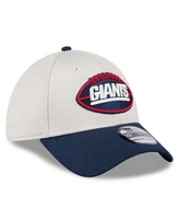 New Era Men's Stone/Navy York Giants 2024 Sideline Historic 39THIRTY Flex Hat