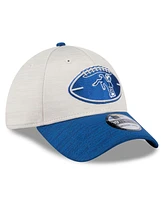 New Era Men's Stone/Royal Indianapolis Colts 2024 Sideline Historic 39THIRTY Flex Hat