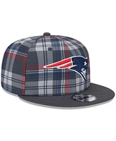 New Era Men's Gray New England Patriots 2024 Sideline Statement 9FIFTY Snapback Hat