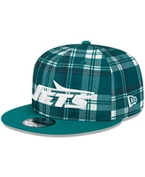 New Era Men's Green New York Jets 2024 Sideline Statement 9FIFTY Snapback Hat