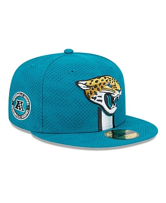 New Era Men's Teal Jacksonville Jaguars 2024 Sideline 59FIFTY Fitted Hat