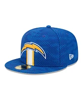 New Era Men's Blue Los Angeles Chargers 2024 Sideline 59FIFTY Fitted Hat