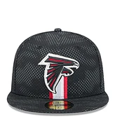 New Era Men's Black Atlanta Falcons 2024 Sideline 59FIFTY Fitted Hat