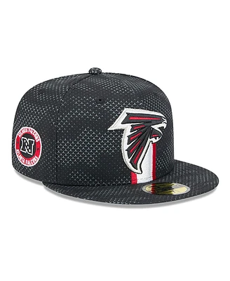 New Era Men's Black Atlanta Falcons 2024 Sideline 59FIFTY Fitted Hat