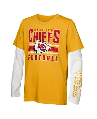 Outerstuff Little Boys and Girls Kansas City Chiefs the Mix T-Shirt Combo Set