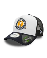 New Era Men's White/Navy Tottenham Hotspur Graphic A-Frame Trucker 9FORTY Adjustable Hat