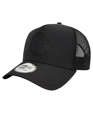 New Era Men's Black As Roma A-Frame Trucker 9FORTY Adjustable Hat