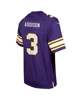 Nike Big Boys and Girls Jordan Addison Purple Minnesota Vikings Alternate Player Game Jersey