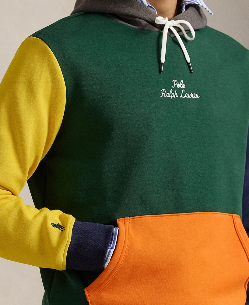 Polo Ralph Lauren Men's Logo Color-Blocked Double-Knit Hoodie