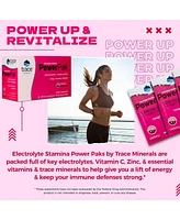 Trace Minerals Power Pak Electrolyte Powder Packets | 1200 mg Vitamin C, Zinc, Magnesium | Boost Immunity