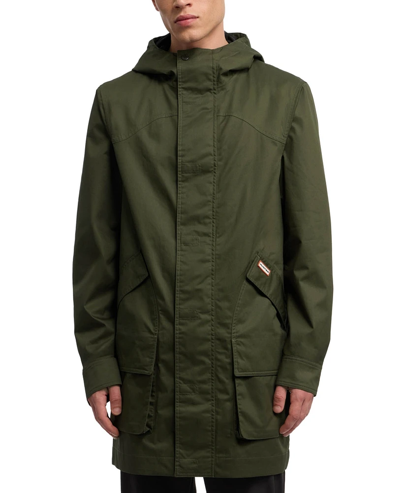 Hunter Men's Downing Coated Rain Jacket