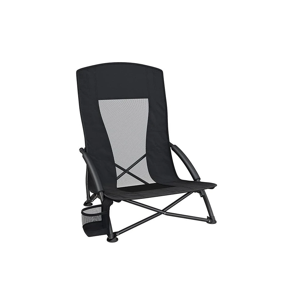 Slickblue Compact Folding Beach Chair – Lightweight, Portable & Comfortable Seating for Outdoor Relaxation
