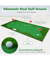 Vebreda Golf Putting Green with Realistic Artificial Grass Turf-l