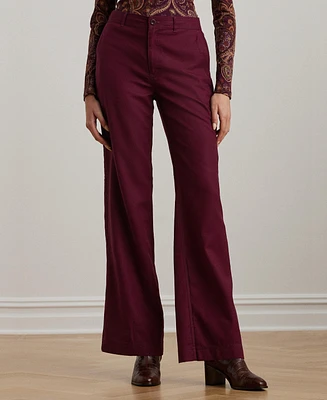 Lauren Ralph Lauren Women's Canvas Wide-Leg Pants