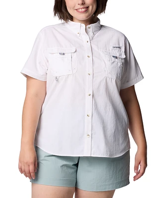 Columbia Women's Bahama Ii Button-Down Short-Sleeve Top