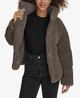 Levi's Women's Short Sherpa Teddy Jacket