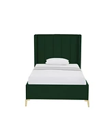 Inspired Home Keion Velvet Platform Bed Twin Xl Size