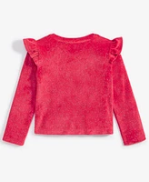 Epic Threads Toddler Girls Glitter Stretch Velour Top, Exclusively at Macy's