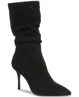 Thalia Sodi Women's Raquell Slouch Pointed-Toe Embellished Dress Boots