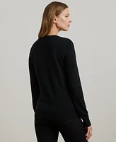 Lauren Ralph Petite Cotton-Blend Sweater