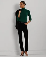 Lauren Ralph Petite Ribbed Turtleneck Sweater