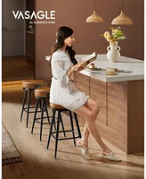 Slickblue Set of 2 Bar Stools for Modern Kitchen and Dining Room Seating