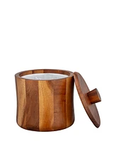 Kraftware Acacia Ice Bucket with Removable Liner