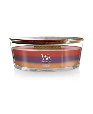 WoodWick Autumn Harvest Trilogy Ellipse Candle, 16 oz.