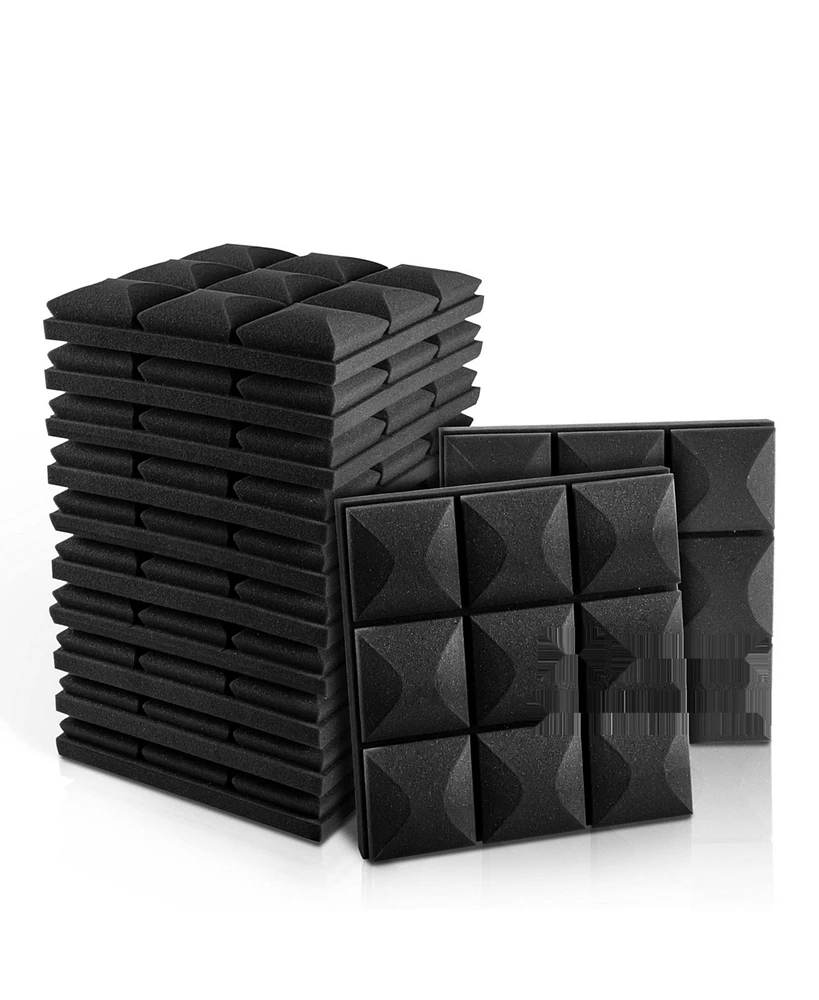 Fstop Labs Mushroom Wedge Acoustic Foam Panels 12"x12"x2" - 12 Pack