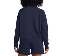 Under Armour Women's Rival Fleece Mock-Neck Half-Zip Sweatshirt